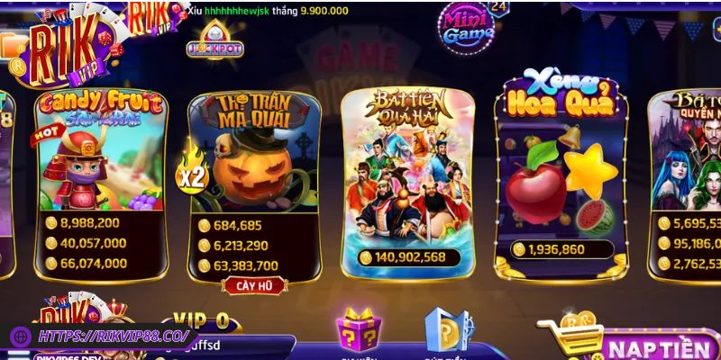 Bát Tiên Quá Hải Rikvip – Săn Hũ Không Lo Về Thưởng 1 Có gì tại game Bát Tiên Quá Hải Rikvip ?