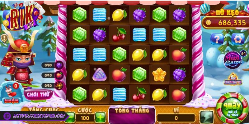 Candy Fruit Samurai Rikvip – Game Slot Đổi Thưởng Siêu Hot 3 Chọn mức cược từ vài trăm đồng đến vài trăm nghìn