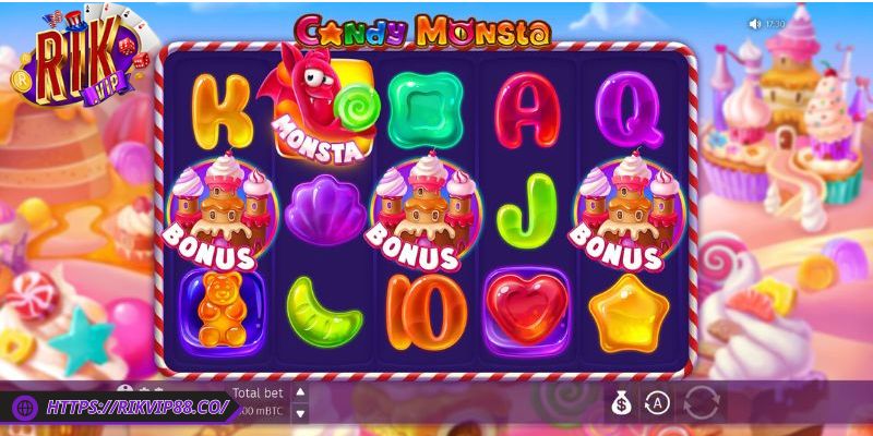 Candy Fruit Samurai Rikvip – Game Slot Đổi Thưởng Siêu Hot 2 Màn hình game chia thành bảng gồm sáu cột, năm hàng