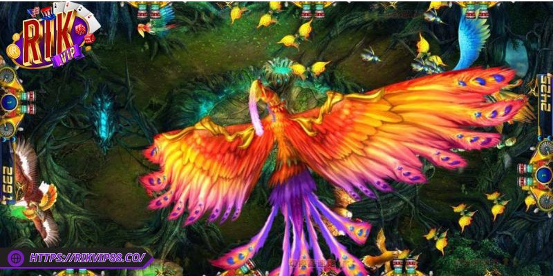 Ngọn Lửa Phượng Hoàng Rikvip - Biểu Tượng Của Hồi Sinh 2 Hình ảnh phượng hoàng thiết kế sống động