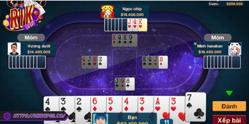 Tình huống cùng cách xử lý phỏm Rikvip