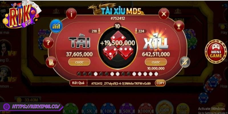 Tài Xỉu Md5 Rikvip Sở Hữu Nhiều Điểm Hấp Dẫn Cược Thủ 3 Hội viên cần biết quan sát lịch sử phiên trước