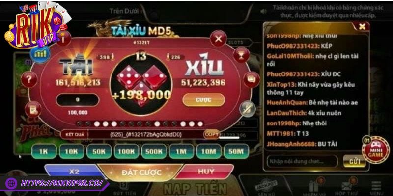 Tài Xỉu Md5 Rikvip Sở Hữu Nhiều Điểm Hấp Dẫn Cược Thủ 2 Tìm hiểu về các cửa cược trong game tài xỉu md5